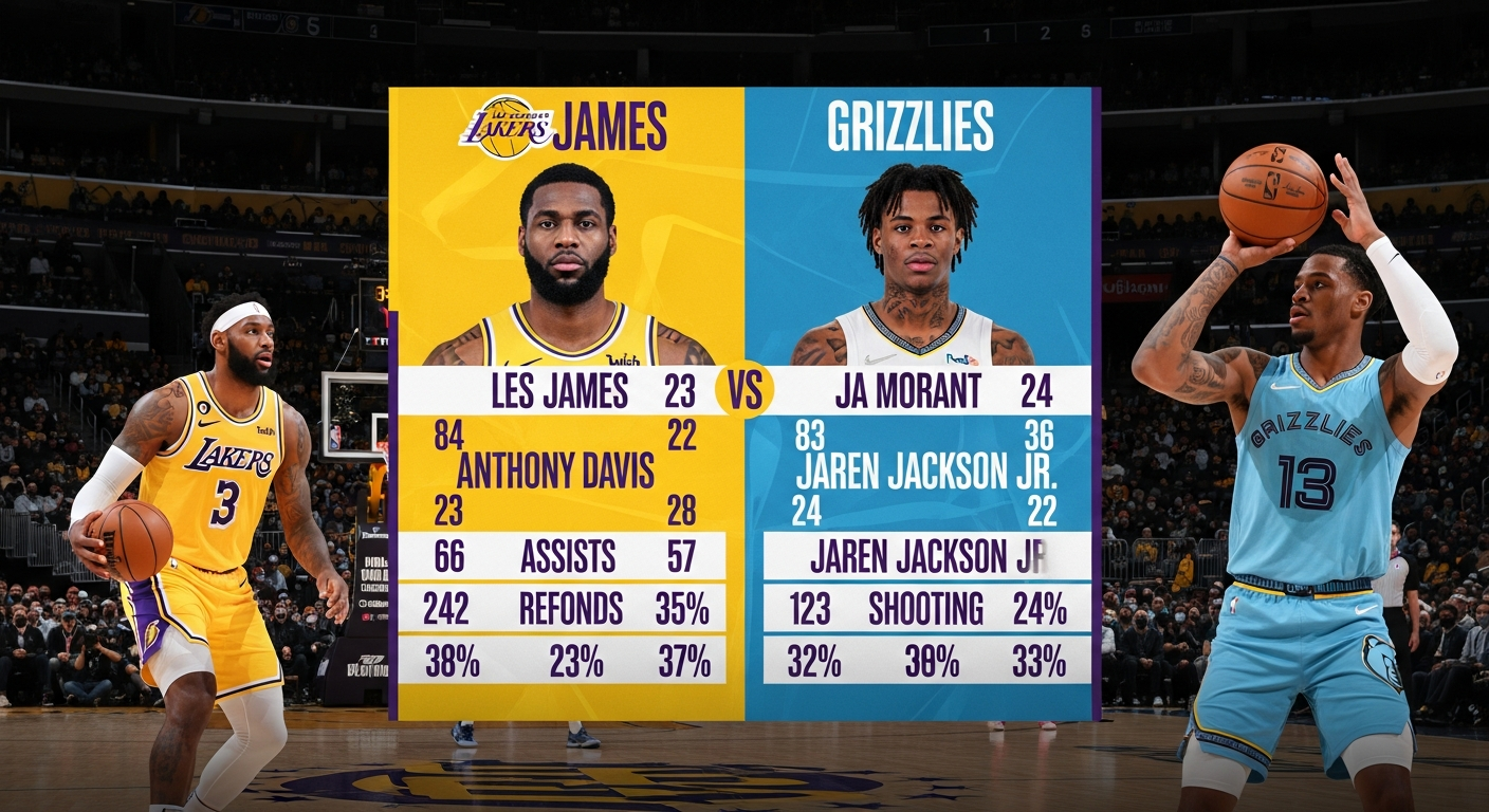 lakers vs memphis grizzlies match player stats
