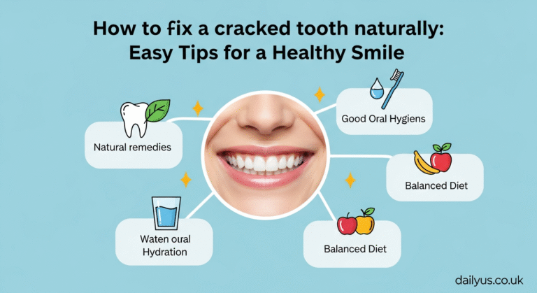 how to fix a cracked tooth naturally​